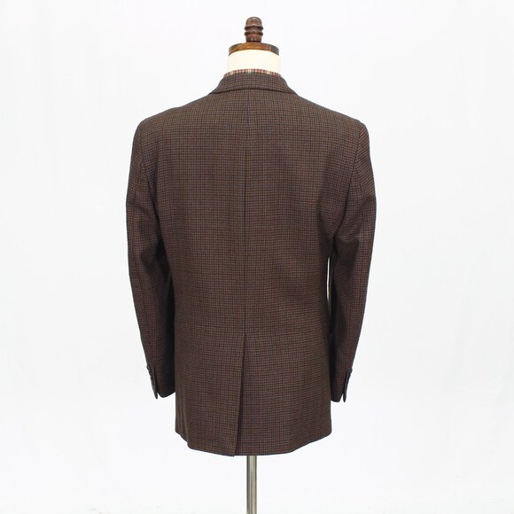 Chaps 38R Brown Blazer Sport Coat Jacket 2-Button Check Y561 - Picture 7 of 11